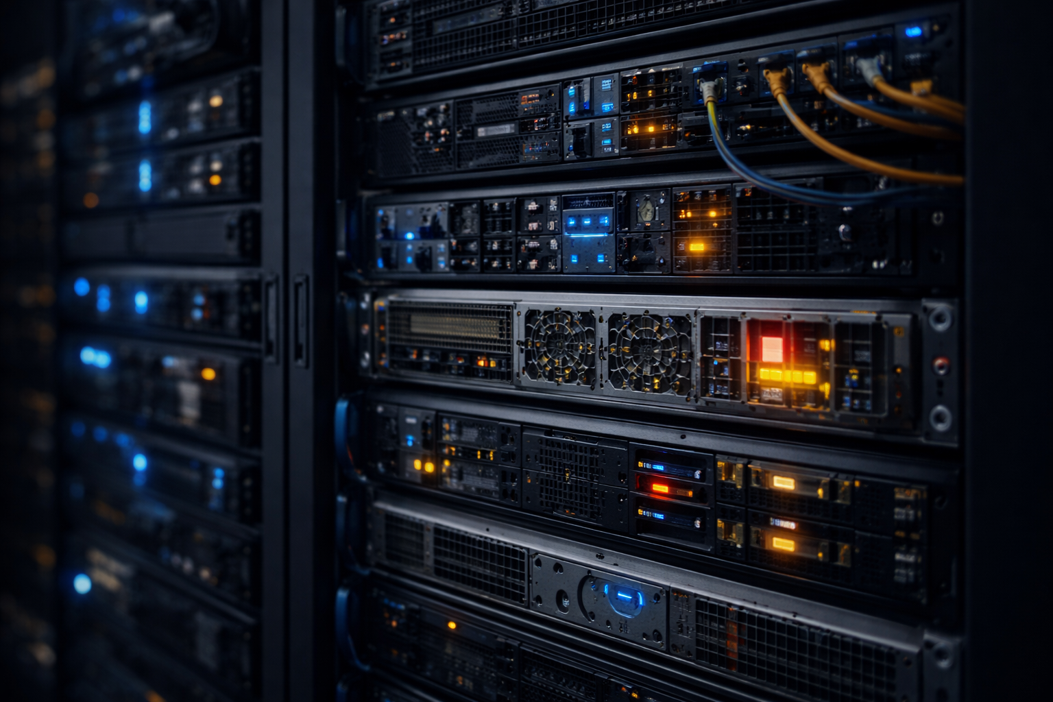 Серверна інфраструктура VPS у дата-центрі