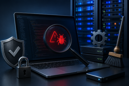 Перевірка та очищення сайту від вірусів із захистом серверної інфраструктури